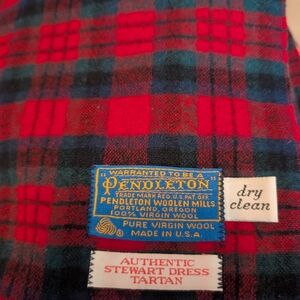 Pendleton Pure Virgin Wool Stewart Dress Tartan Scarf
